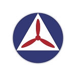 Roundel of The Civil Air Patrol   Sticker (Peel N'Stick) 